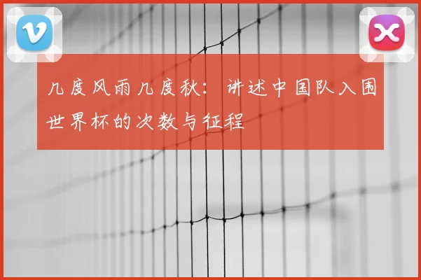 几度风雨几度秋：讲述中国队入围世界杯的次数与征程